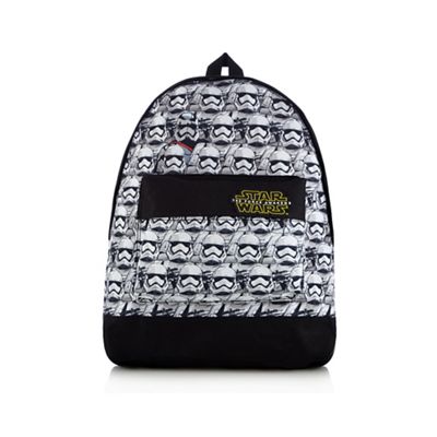 Black 'Star Wars' 'Stormtrooper' print backpack